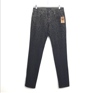 Cult of Individuality Green Snakeskin Print Jeans
